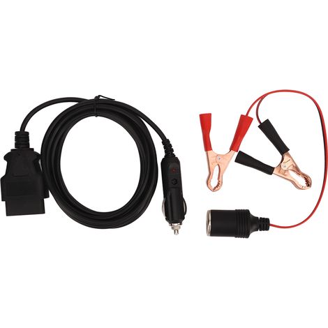 Akozon Memory Saver, 12V Zigarettenanzünderbuchse, ECU-Backup-Stromkabel mit universellem Plug-and-Play-Clip.