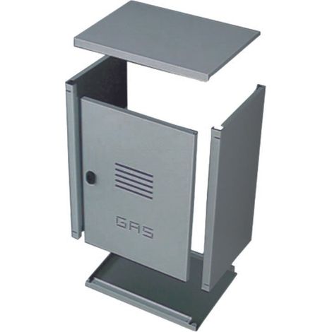 Gaszählerkasten aus verzinktem Blech h50 l40 p24