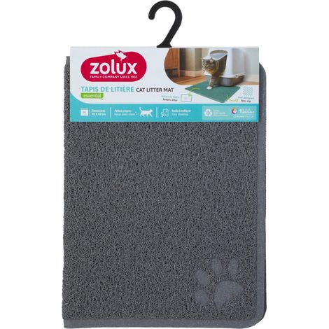 Tapis d'hygiène 40 x 60 cm gris pour maison de toilette chat - zolux (1/2)