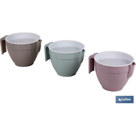 Rostsieb 500 ml, Modell Blassrosa Basilikum, 16,5 x 12 x 10 cm