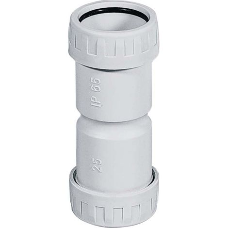 Manicotto stagno per tubi rigidi Elettrocanali Ø. 25 mm ip65 2 pz.