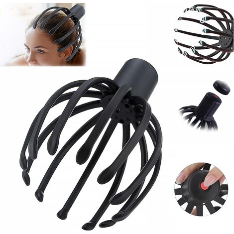 Massaggiatore per la testa Octopus, massaggiatore per la testa a 360 gradi, massaggiatore elettrico per il cuoio capelluto con 3 modalità, massaggiatore portatile senza fili per il relax, il sollievo  (1/5)
