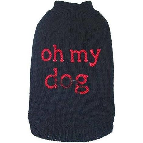 Pull Fantaisie chien Noir Oh My Dog Taille : T30 (1/2)
