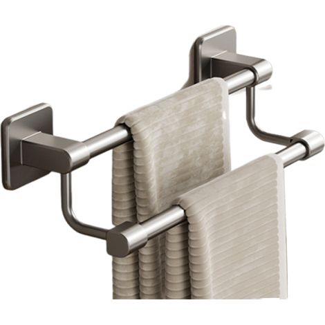 Toallero, montaje con ventosa, aluminio, no requiere taladrar, baño (1/5)