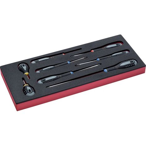 Set di cacciaviti Bahco fit&go 1/3 inserto in schiuma resistente UV