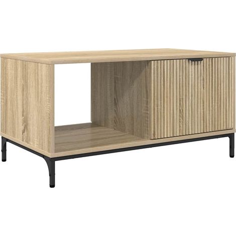 Mesa de Café Roble Sonoma 90 x 49 x 46 cm Madera de ingeniería vidaXL