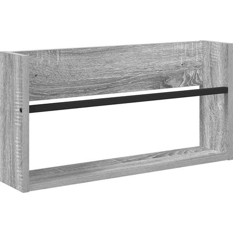 Magazinregal Graues Sonoma 60 x 12 x 30 cm Holzwerkstoff vidaXL