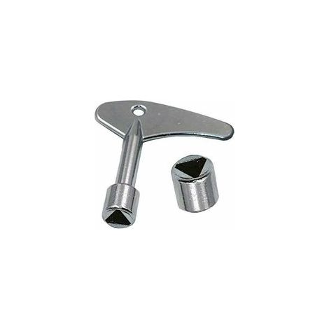 Lot de 2 Clés Triangulaires 9mm pour Ascenseur, Interrupteur à Clé Triangle pour Porte Électrique et Gaz d'Urgence (1/4)