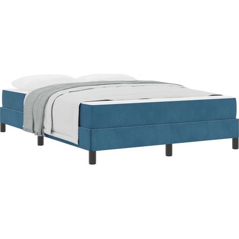 Maison Exclusive - Boxspringbett mit Matratze Dunkelblau 140 x 20