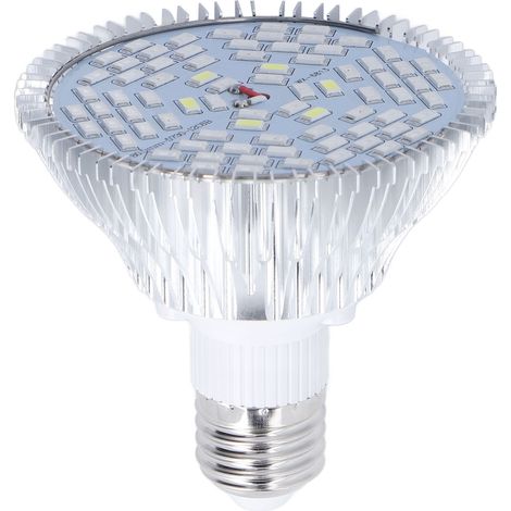 LED-Pflanzenlampe mit E27-Schraubsockel, geringer Stromverbrauch, Vollspektrum, geringe Wärmeentwicklung, 85–265 V, 50 W, 78 LEDs (1/5)