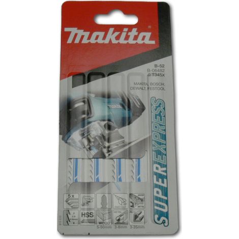 Lama seghetto alternativo attacco bosch makita taglio legno + metallo mm 100 cf=pz 5