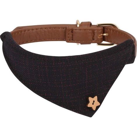 Lederhalsband für Haustiere, dreieckiges Karotuch, Krawattenstil für Hunde, Katzen und Kleintiere (1/5)