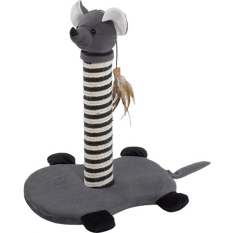 Ferplast Tiragraffi PA 4005 Tiragraffi per gatti a forma di topolino. Variante PA 4005 - Misure: 40 x 30 x h 55 cm -