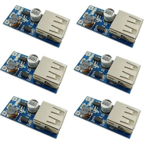 6PCS DC-DC 0.9V-5V à USB 5V 600MA USB Booster Tension Step Up Chargeur Module (1/5)
