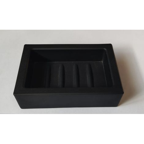 METAFORM - PORTA SAPONETTA IN VETRO OPACO - COLORE NERO