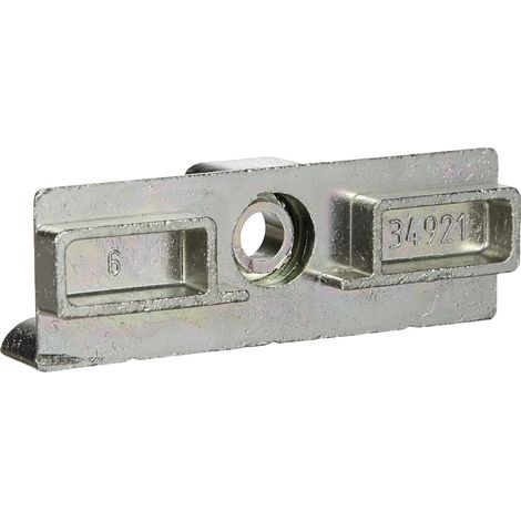 MACO schliess Adattatore Euro Nut 6/8/4, falz aria 12 mm, argento (34921) 1 pezzi (1/3)