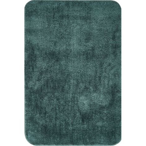Badematte URLANA Dunkelgrün 60 x 90 cm Mikrofaser