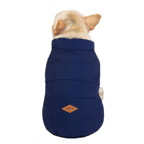 Bulldog Clothes – Baumwollweste mit Knöpfen – Größe XL – Dunkelblau (1/3)