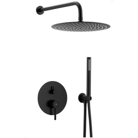 KFA Moza Black Duscharmatur Schwarz Matt zeitgenössisches Design