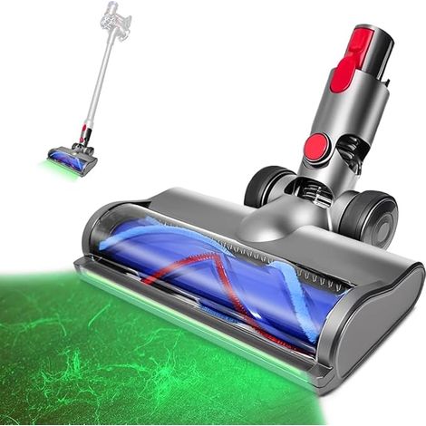 Spazzola per pavimenti compatibile con Dyson V7 V8 V10 V11 V15 - Testina di ricambio per aspirapolvere Dyson, compatibile con accessori Dyson con LED per pavimenti in legno e tappeti. (1/5)