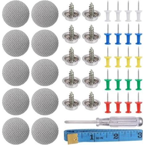 70 piezas de botones para herramientas de techo de coche - Tapones de tornillo de fijación para decoración de coche - Reparación de techo de coche - Hebilla de fijación de techo de coche - Sujetador d (1/5)