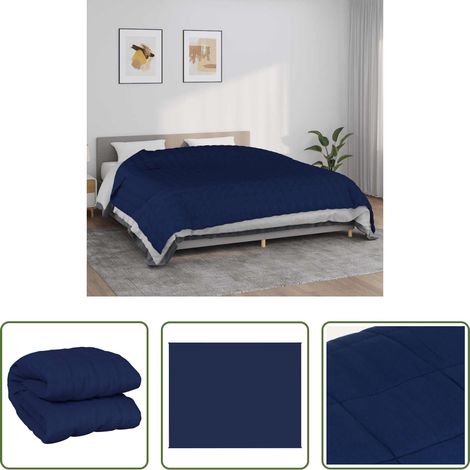 Sommeil -  Couverture lestée Bleu 235x290 cm 11 kg Tissu (1/5)