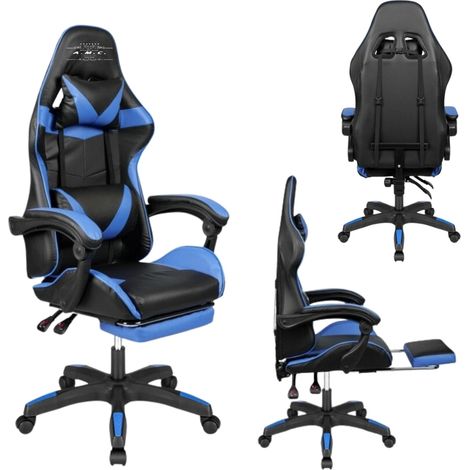 Sedia da Gaming Reclinabile, Poltrona Ufficio girevole, con rotelle ergonomica (1/5)