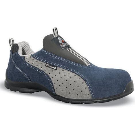 Chaussures de sécurité basse S1P SRC – Cuir velours perforé – Antiperforation Flex-System Zero – Semelle Air Force 100% PU – Pointure 35 – Aimont