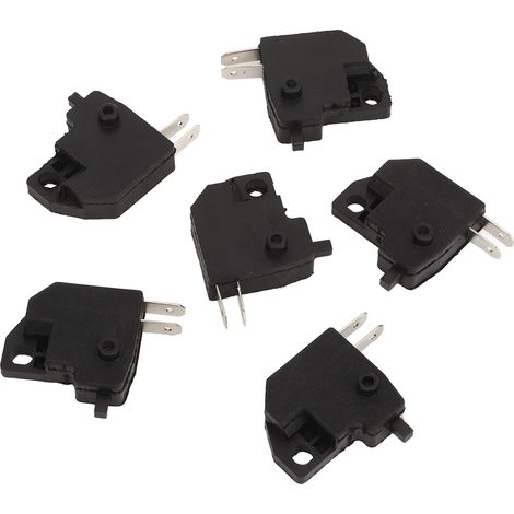 Interrupteur de feu stop pour moto (6 feux), sensible, compact, léger, noir, compatible avec Suzuki GY6 (1/5)