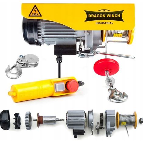 VERRICELLO ELETTRICO A FUNE 250 kg 230 V