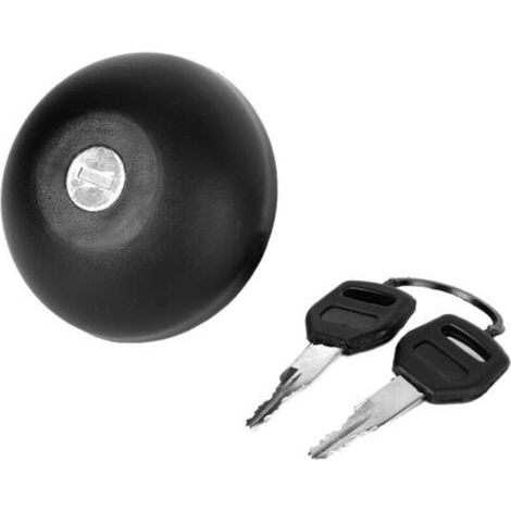 Bouchon de Remplissage de Réservoir Noir pour Console de Carburant, Bouchon de Réservoir de Gaz avec 2 Clés adapté pour Safrane II 1996-2000 7701471585 8200238413 247525 (1/5)