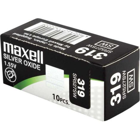 Pila maxell de boton oxido plata 321 SR616SW (1/4)