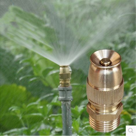 pcs Buse de pulvérisation en laiton pour arroseur de jardin 1/2" (DN15) Buse de pulvérisation atomisante Raccord de tuyau d'arrosage pour jardin et agriculture-AquaForge (1/5)