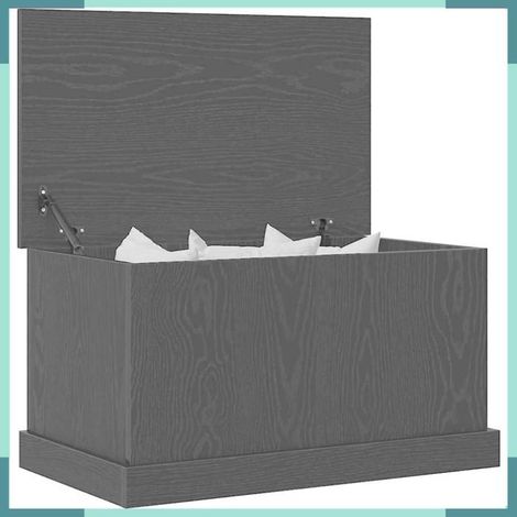 862826 Bote de Rangement Chêne noir 70 x 40 x 28 cm Bois d'ingénierie (1/5)