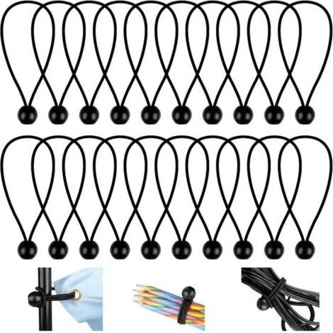 Tendeur Elastique - 150 mm - Pour Tentes Bâches Camping - 25 Pièces (1/5)