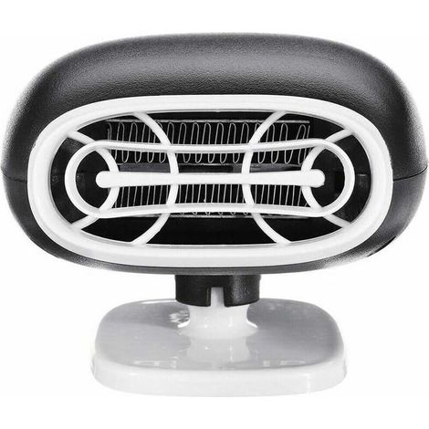 Ventilateur de chauffage portable pour voiture, 12 V 150W, dégivreur de voiture, chauffage rapide, prise allume-cigare, base rotative à 360 °, faible bruit, chauffage de voiture