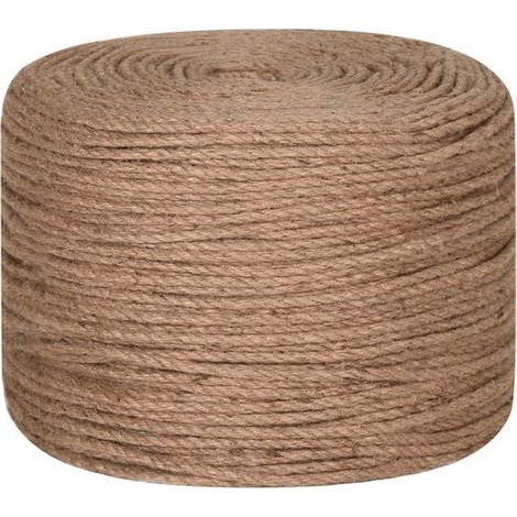 Jute - Corde - Corde de liaison - Corde - Corde de liaison - Hobby - 400 mètres - Long - 2 mm - Épaisseur