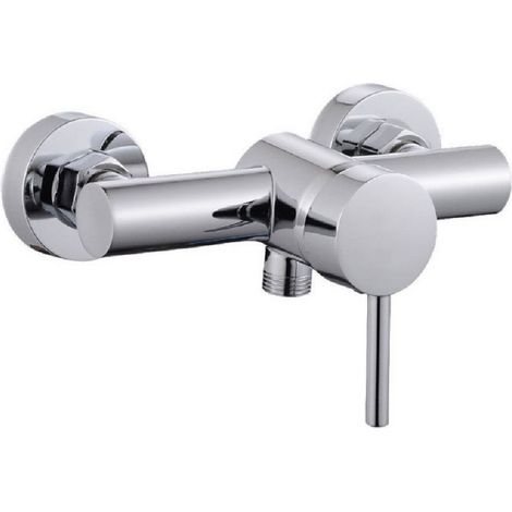 Cleafe - Rubinetto Bagno Moderno Cromato Lucido Miscelatore Orientabile Cabina Doccia 87389 - (1/5)