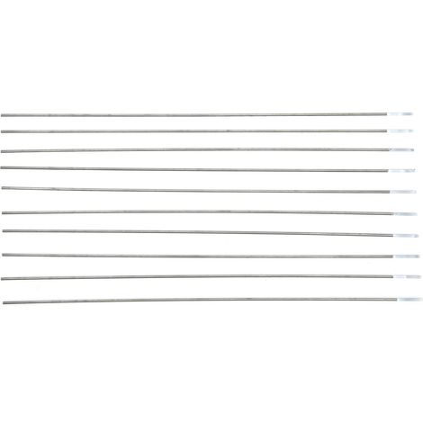Lot de 10 électrodes tungstène zirconié WZ8, baguettes aiguilles 150mm (1/25in) pour soudage TIG à l'arc argon (1/5)