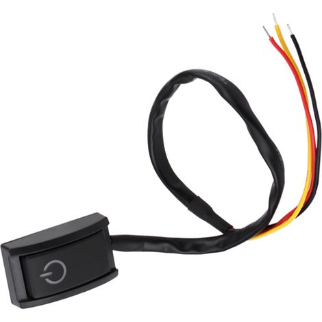 Interrupteur autocollant DC 12V 200mA bouton poussoir ON/OFF pour voiture bricolage (1/5)