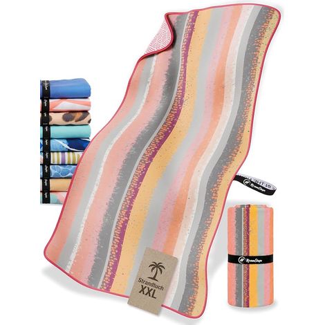 XXL Beach Towel Beach Towel Designs Quick Dry Microfibre Bath Towel Bath Towel 200 x 90 cm (1/5)