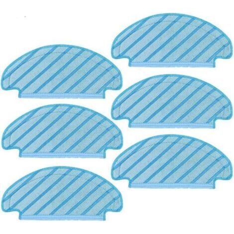 Tissus de nettoyage pour aspirateurs robots Ecovacs DEEBOT OZMO N8, N8 Pro, T8, T8 AIVI, T9 - Lot de 6 pièces (1/4)