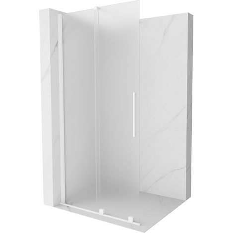 Mexen Velar Walk-in Duschwand 100 x 200 cm, satiniert 8 mm, weiß - 871-100-000-33-20 (1/5)