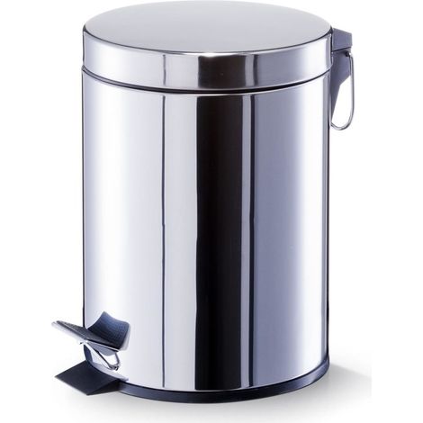 Zeller Treteimer, 5 ltr., ca. 22 x 22 x 29,3 cm, Edelstahl