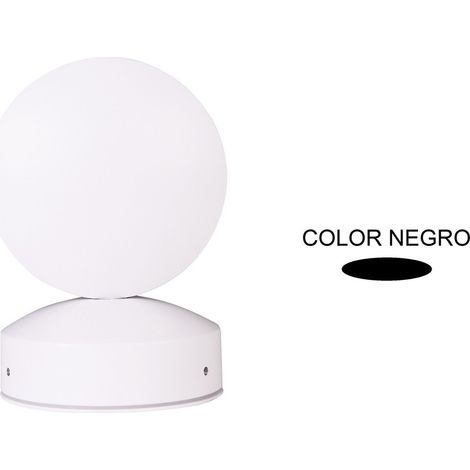 APLIQUE LED DIRECCIONABLE 6W 3000K 120º 230V NEGRO