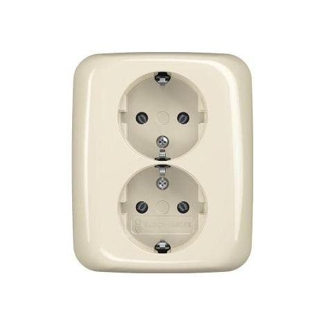 Enchufe doble busch-jaeger 202 euj-212 16 A 250 V