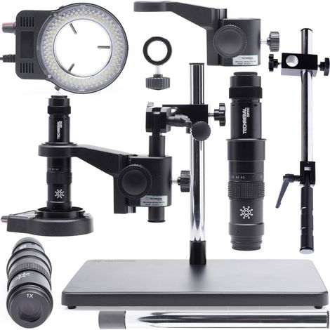 Microscope numérique professionnel 10A + LED 144x + bras d'extension (1/5)
