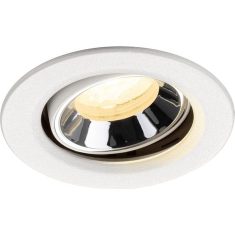 Spot encastré Numinos Move XS blanc/chrome 3000K - 40 deg - 1009357