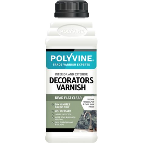 Polyvine - Decorators Varnish - Dead Flat - 2 Litre