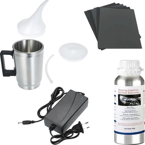 Scheinwerfer-Restaurierungsset, Flüssigpolymer, Benutzerfreundliche Anwendung, Set 1 Karton-Kit (1/2)